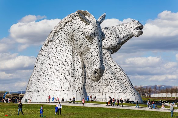 The Kelpies were designed by sculptor Andy Scott.