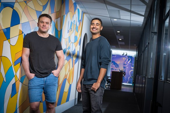 Stake.com founders Bijan Tehrani and Edward Craven. 