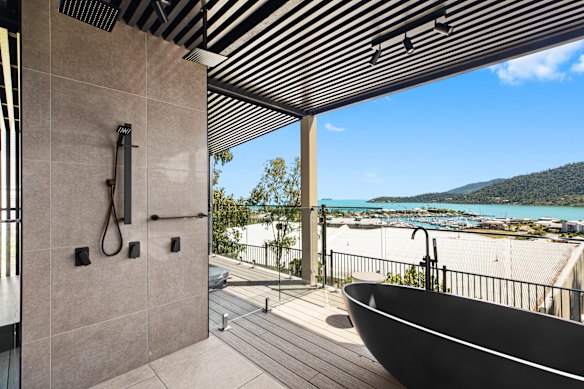 Bath tub with a view.