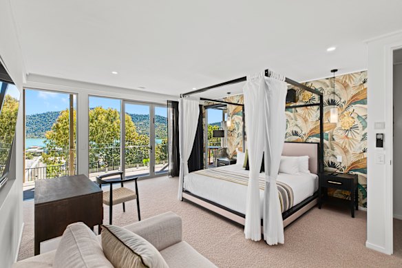 The rooms have wide balconies for soaking up the panorama.