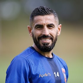 Former A-League star Ali Abbas is Graham Arnold’s interpreter.