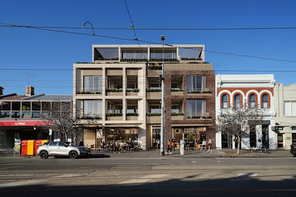 An artist’s impression of Carpe Group’s proposed apartment development at 219-221 Park Street.
