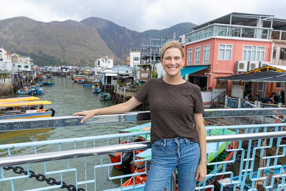 Justine Schofield returned to Hong Kong to film her travelogue series, Hong Kong Gourmet with Justine Schofield.