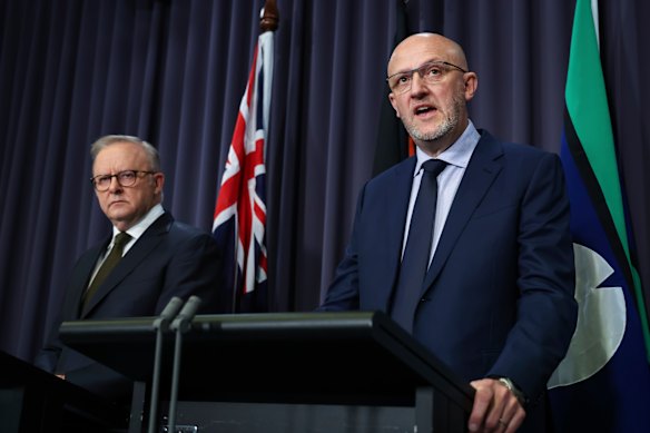 Prime Minister Anthony Albanese and ASIO director general Mike Burgess.