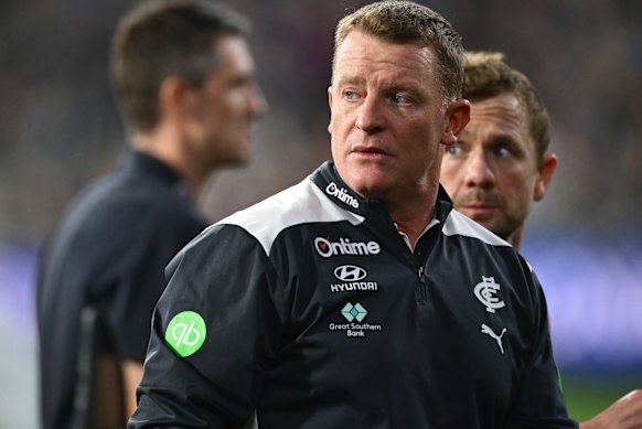 Michael Voss was targeted via the MCG’s anti-social hotline