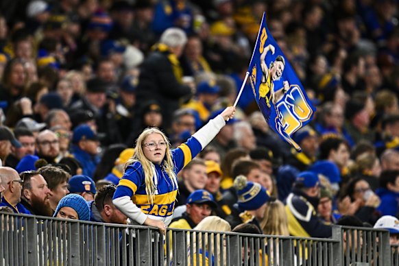 Fans show support for their team. 