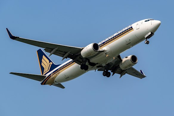 Singapore Airlines only flies its Boeing 737-800s on a small number of routes.