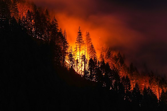 Wildfires across Canada have sent smoke south over the United States.