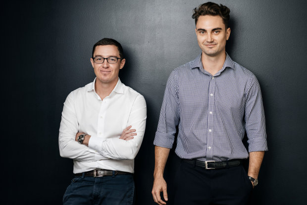 Audeara co-founders Dr James Fielding (left) and Alex Afflick