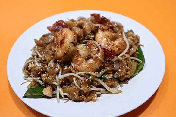 Duck egg char kwai teow at Lulu’s.