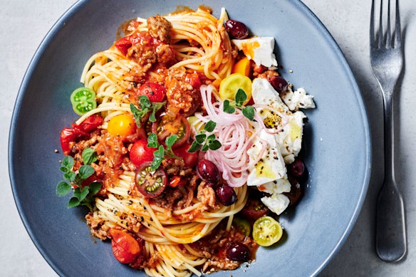 Greek-style bolognese.