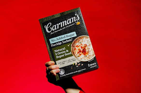 Carman’s Natural 5 Grain &amp; Super Seed oats.