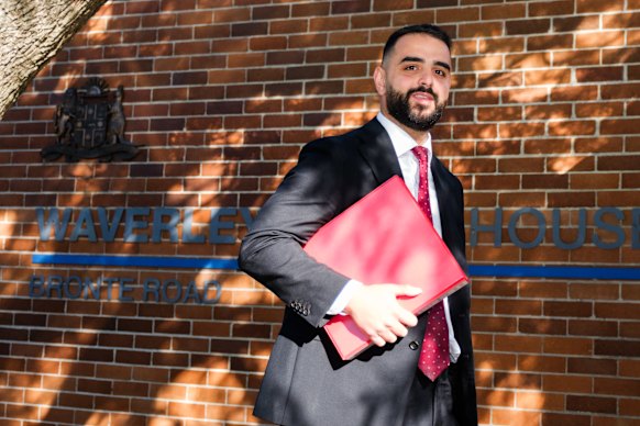 Lawyer Najee Makhoul at court on Monday.