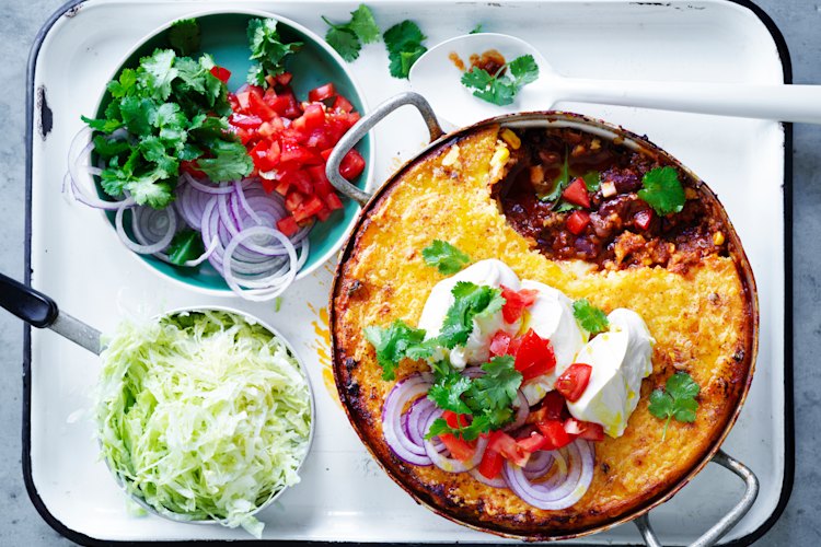 Adam Liaw’s ‘taco pie’.