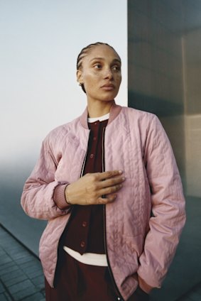 British model Adwoa Aboah wears Range Rover’s London Collection.
