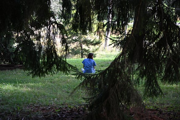 The forest-bathing exercise is designed to get medical residents to “slow down”. One says later, “This is the first time I’ve laid in grass in about 10 years.”