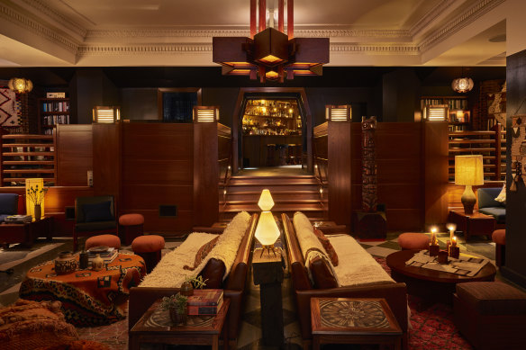 The Freehand Chicago’s lounge area.