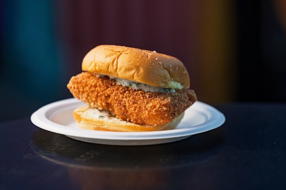 Martin’s Ridge pork cordon bleu sangas at The Servo.