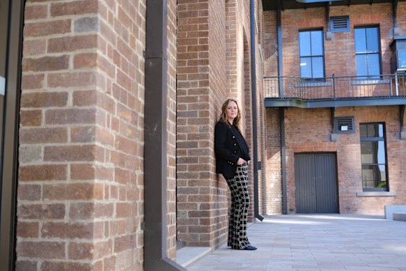 Dr Jo-Ann Sparrow outside the old registry building, where she carried out part of her search to find her biological family after her forced adoption.