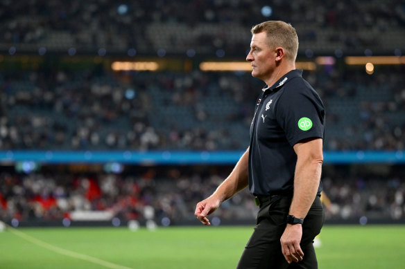 Carlton had a lot go wrong in the off-season, but that won’t ease the pressure on coach Michael Voss if the losses continue to mount.