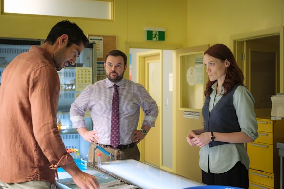 Tai Hara, Lloyd Griffith and Anna Samson in Return to Paradise.