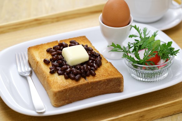 The famous Nagoya breakfast.