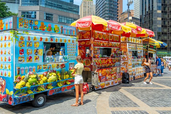 New York foodtrucks offer much more than hotdogs.