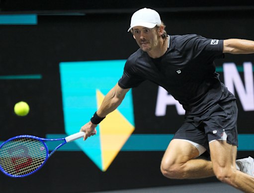 Alex de Minaur created history in becoming the first player to reach the Rotterdam final in three straight years.