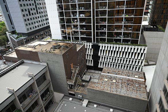The Victorian Police Association building currently occupies the Mackenzie Street site.