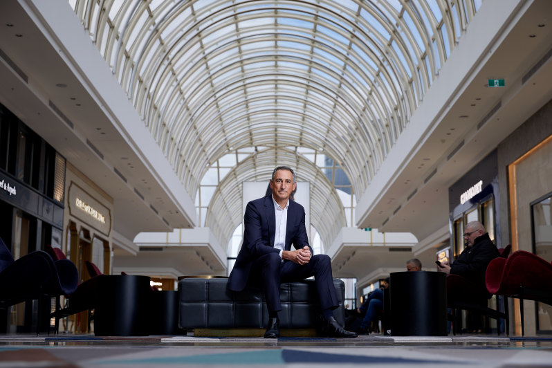 Peter Huddle, CEO of Vicinity, at Melbourne’s Chadstone Shopping Centre.