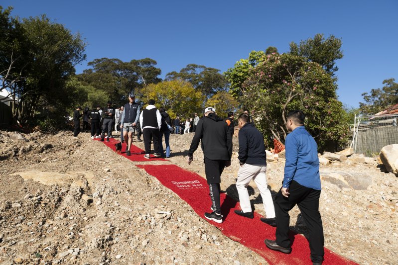 The blocks were purchased by local families who plan to build their dream homes.