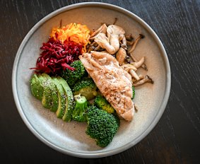 A clean and lean bowl at Saint Haven in South Yarra.