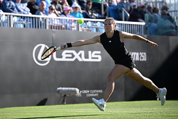 Daria Kasatkina is preparing to compete at Wimbledon for the first time as an Australian.