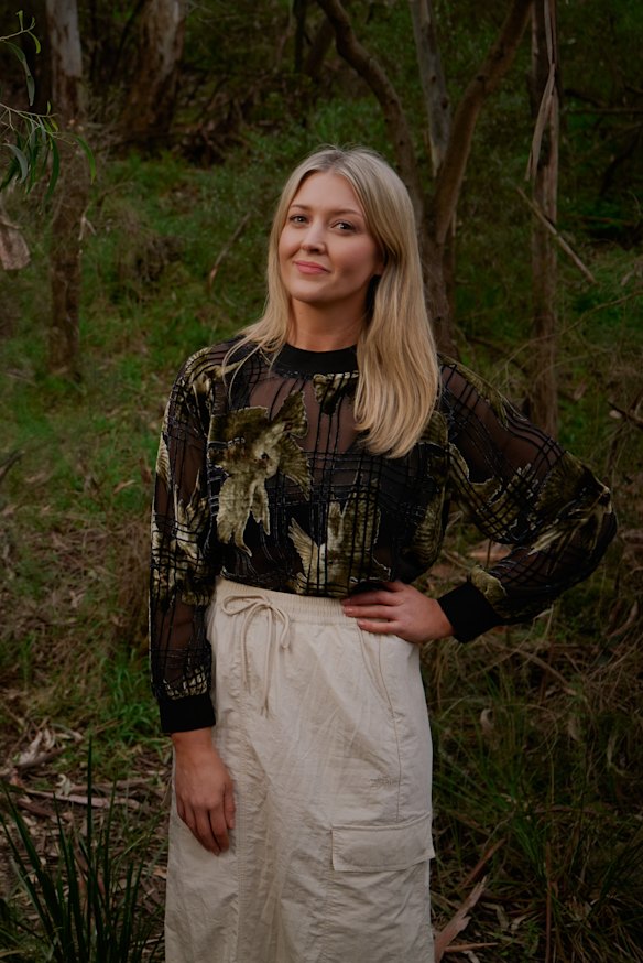 Broadcaster Lauren Taylor was swooped by an aggressive magpie on a walk in Collingwood. 