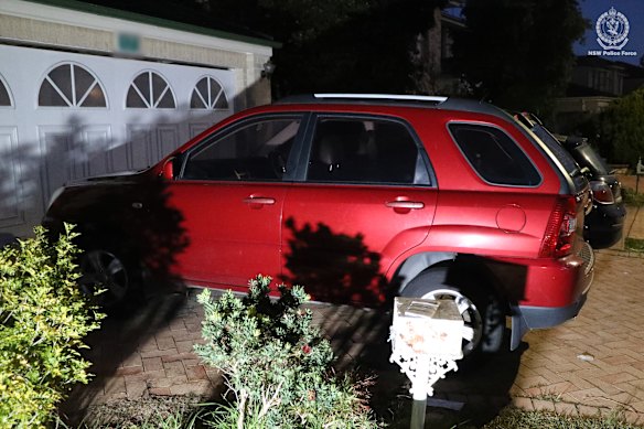 The car police believe was the getaway vehicle.