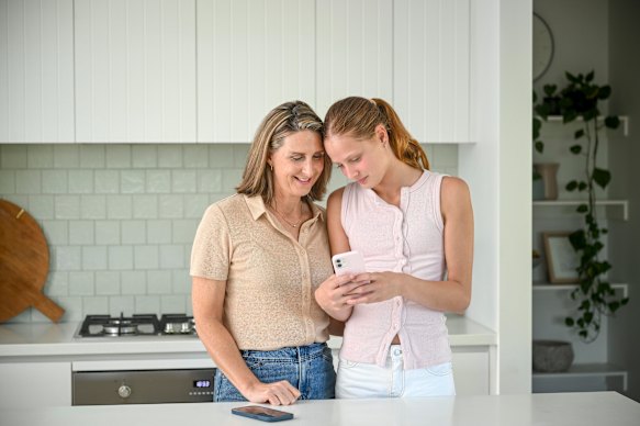 Danni Rowlands said her daughter, Winnie, made a PowerPoint presentation to make her case to go on social media.