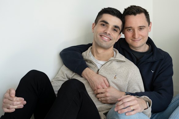 Joe Fenech (left) and Matt Larkin (right) met when they were 20 and 19, respectively. They’ve been “inseparable ever since”.