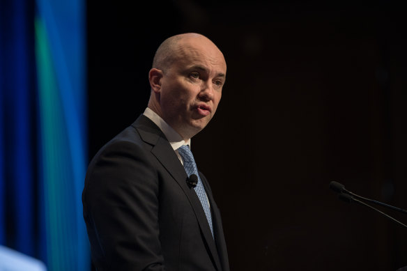 Matt Kean, chair of the Climate Change Authority, speaking at last year’s Energy and Climate Summit.
