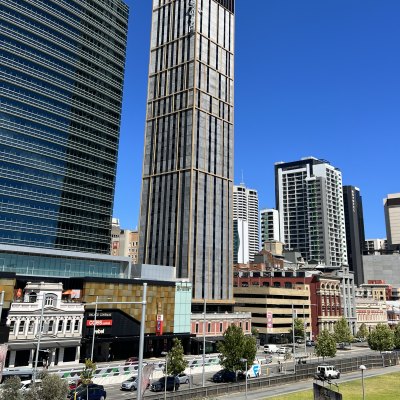 The tower is in a redevelopment-heavy part of the city.