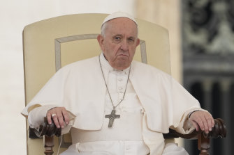 Le pape François le mois dernier.