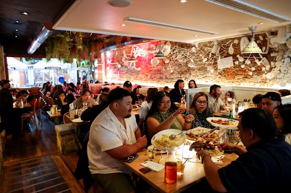 The special entertainment zone would apply around Parramatta’s Church Street, where restaurants such as Frankie B’s operate.