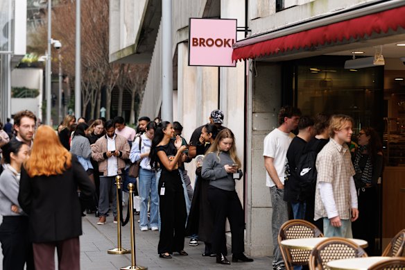 Queues lining up for Brooki Bakehouse in Sydney’s Barangaroo this week.