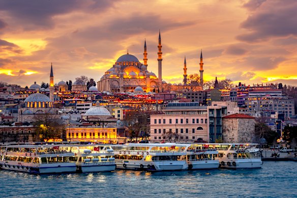 Istanbul’s Otttoman imperial Suleymaniye Mosque.