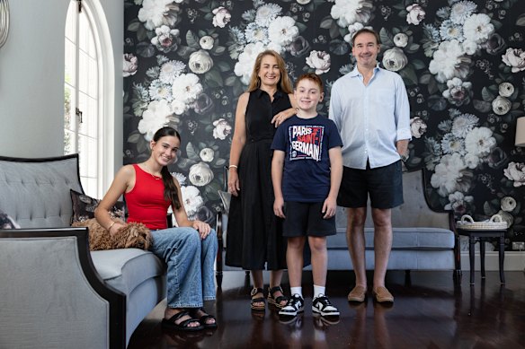 Wahroonga family Stephanie and Nigel Pickford with their children Jessica, who attends Pymble Ladies College, and Benjamin, who attends Knox Grammar.