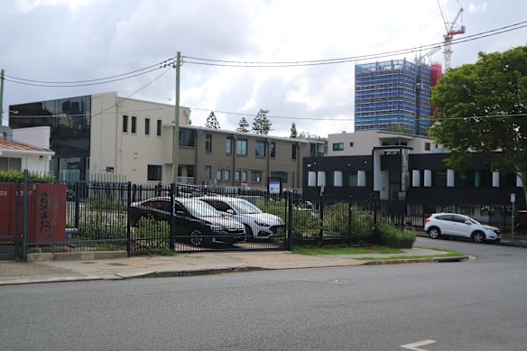 The commercial buildings along Amelia Street in Fortitude Valley.