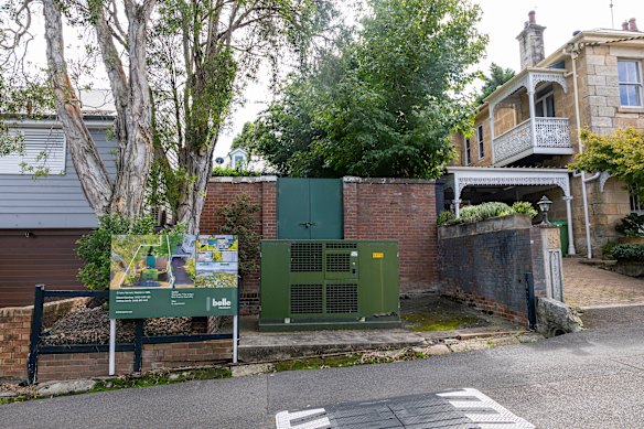 Nestled between two houses in Foss Street, Hunters Hill, is a piece of land up for sale.