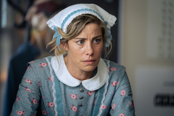 Brooke Satchwell in her Sovereign Hill costume in Dear Life.