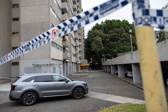 A crime scene has been declared at the Waterloo unit block.