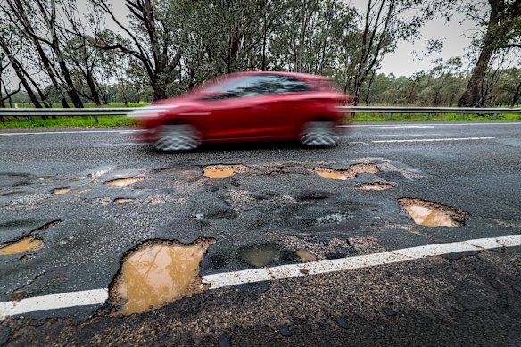 Potholes are among the biggest frustrations in the regions. 