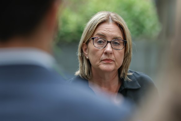 Premier Jacinta Allan in December.